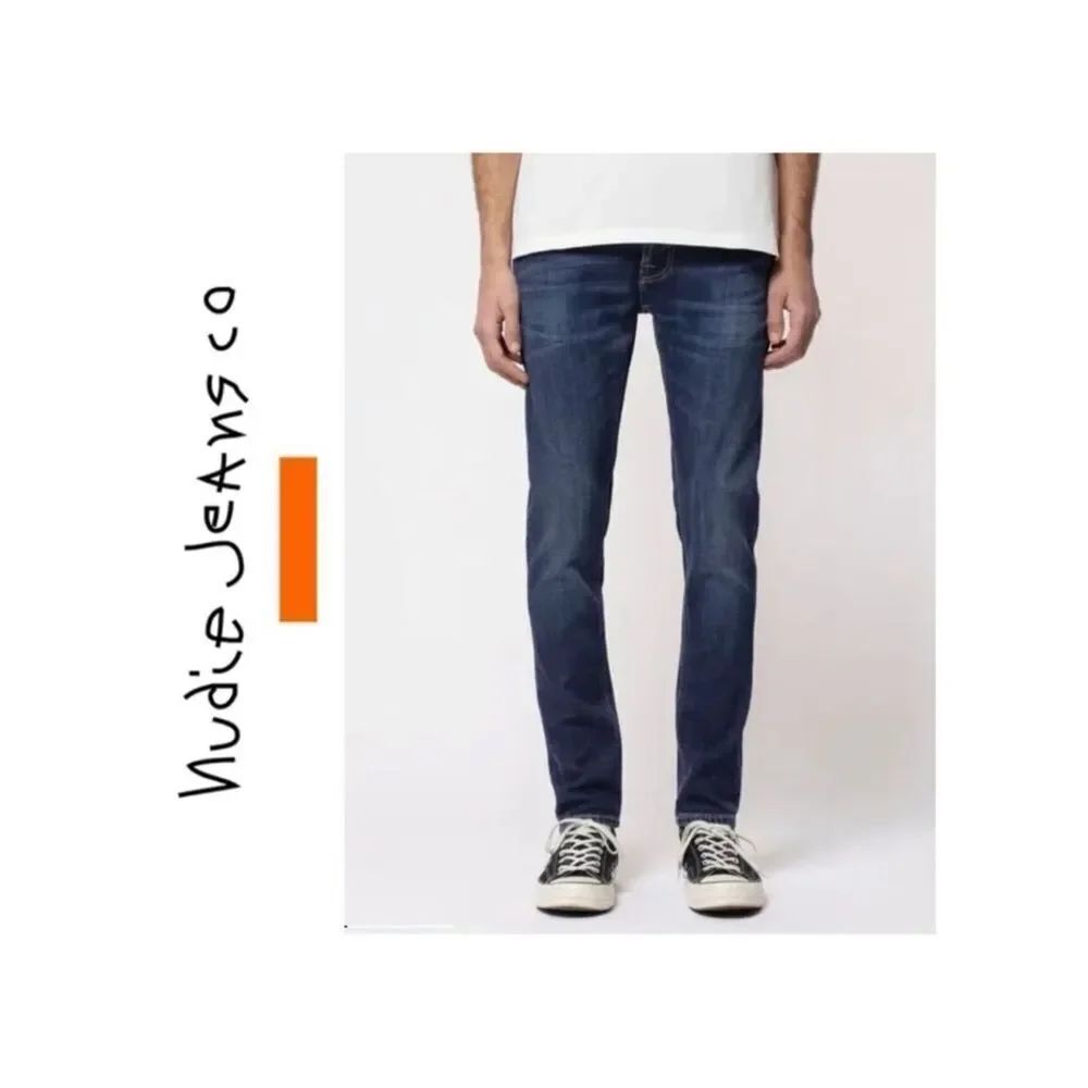 Nudie Tight Terry Dark Steel Jeans 34W 32L